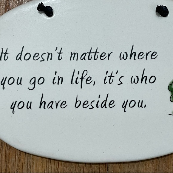 Creative Irish "Who You Have Besides You"  August Ceramics Plaque - Picture 5 of 7